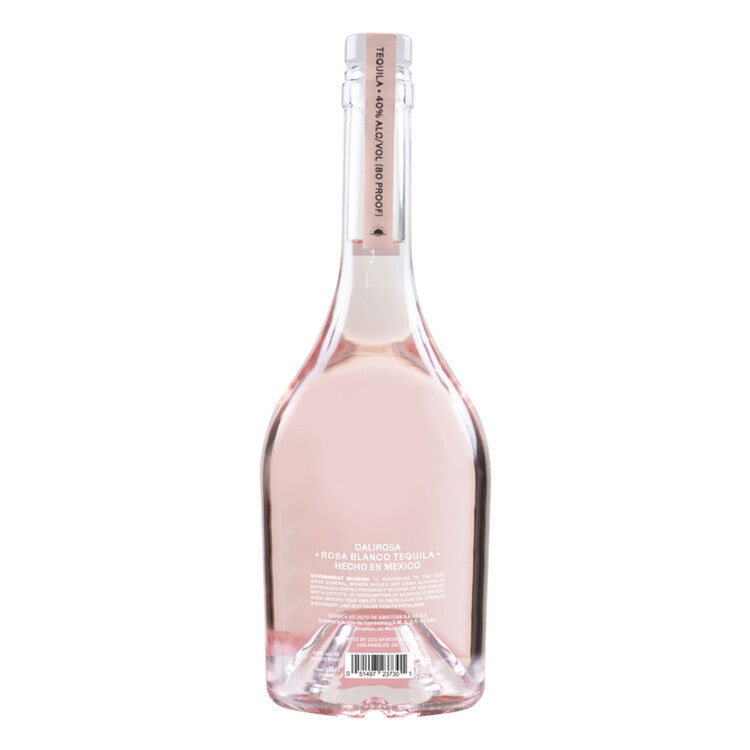 Calirosa Tequila Rosa Blanco 80 - 750ML - Back
