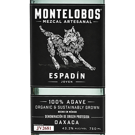 Montelobos Mezcal Artesanal Joven Espadin 86.4 - 750ML - Front Label
