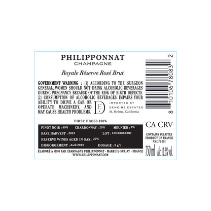 Philipponnat Champagne Royale Reserve Rose Brut - 750ML