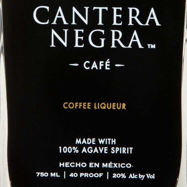 Cantera Negra Coffee Liqueur Cafe 40 - 750ML - Front Label