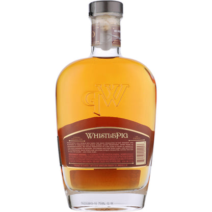 Whistlepig Straight Rye Whiskey Old World 12 Yr 86 W/ Gift Canister - 750ML - Back