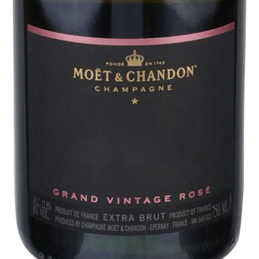 Moet & Chandon Champagne Brut Rose Grand Vintage 2015 - 750ML - Front Label