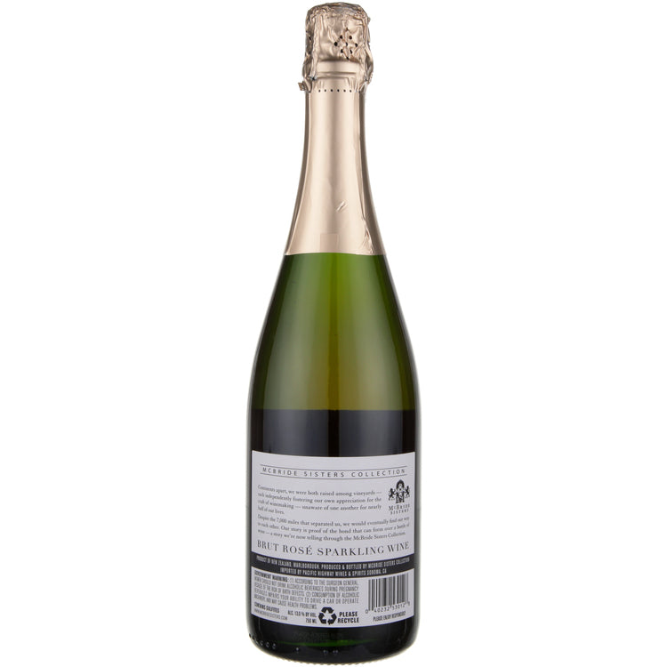 Mcbride Sisters Collection Brut Rose Hawkes Bay - 750ML - Back