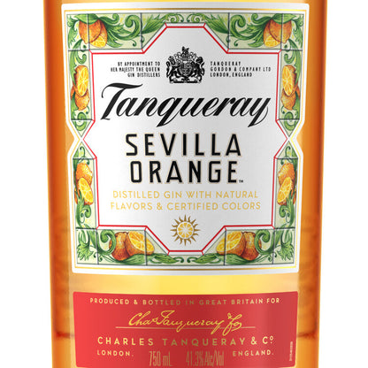 Tanqueray Sevilla Orange Flavored Gin 82.6 - 750ML - Front Label