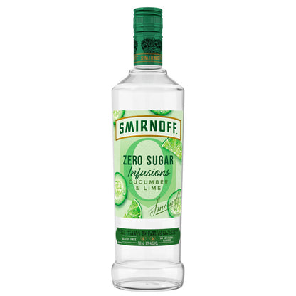 Smirnoff Cucumber & Lime Flavored Vodka Zero Sugar Infusions 60 - 750ML - Front