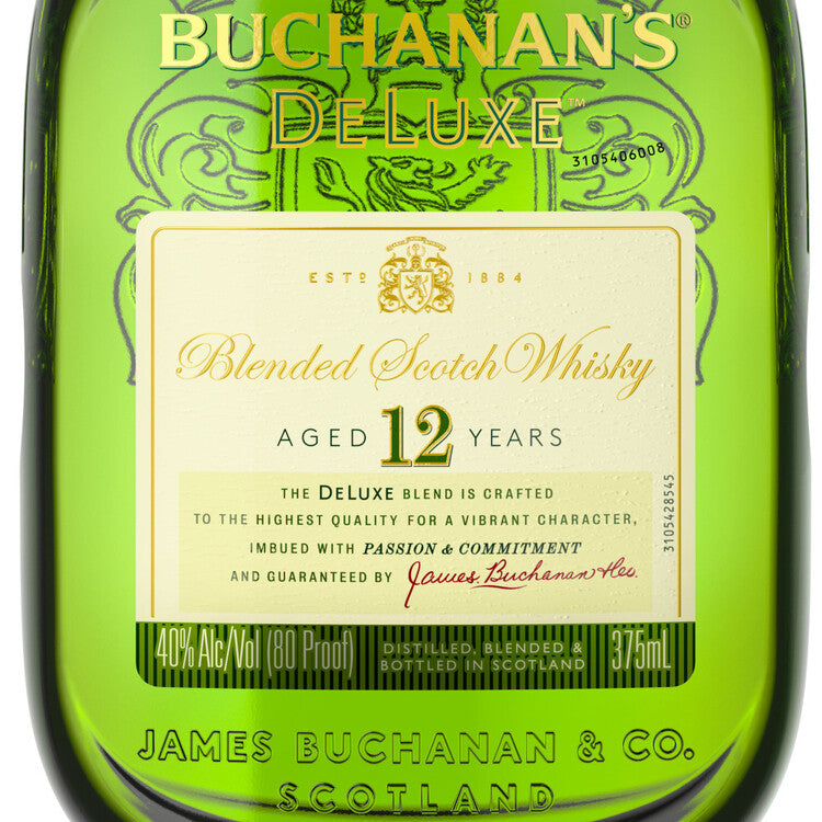 Buchanan's Blended Scotch Deluxe 12 Yr 80 - 375ML - Front Label