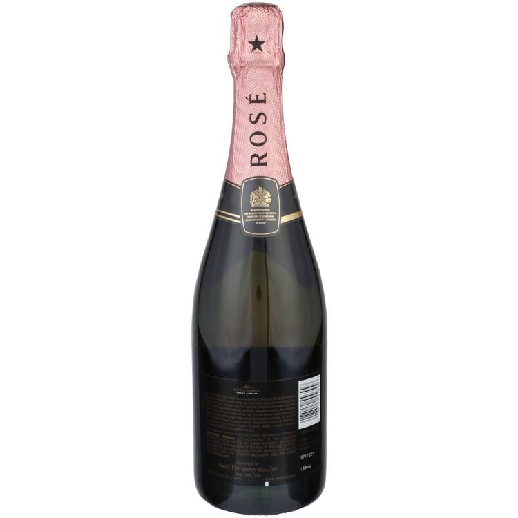 Moet & Chandon Champagne Brut Rose Grand Vintage 2015 - 750ML - Back