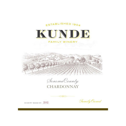 Kunde Family Estate Chardonnay Sonoma County 2021 - 750ML