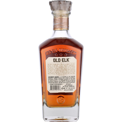 Old Elk Straight Wheat Whiskey 6 Yr 100 - 750ML - Back