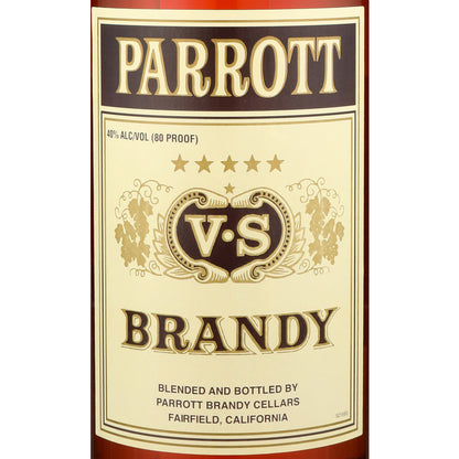 Parrott Brandy Vs 80 - 1.0L - Front Label