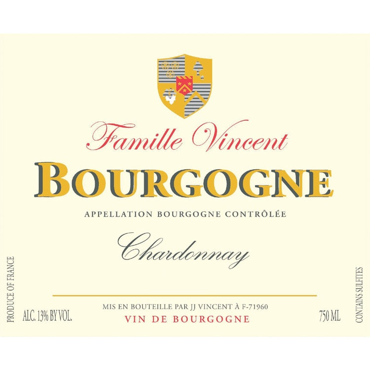 J.J. Vincent Bourgogne Chardonnay 2022 - 750ML - Front Label