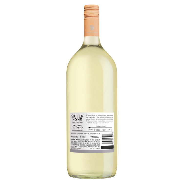 Sutter Home Moscato California - 1.5L - Back