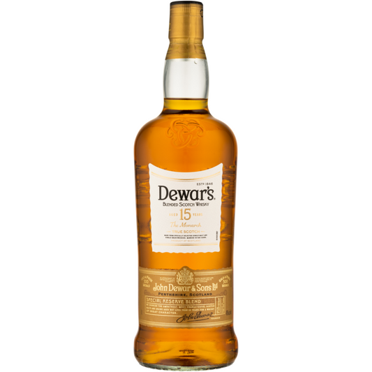 Dewar's Blended Scotch Special Reserve Blend The Monarch 15 Yr 80 - 1.0L - Front