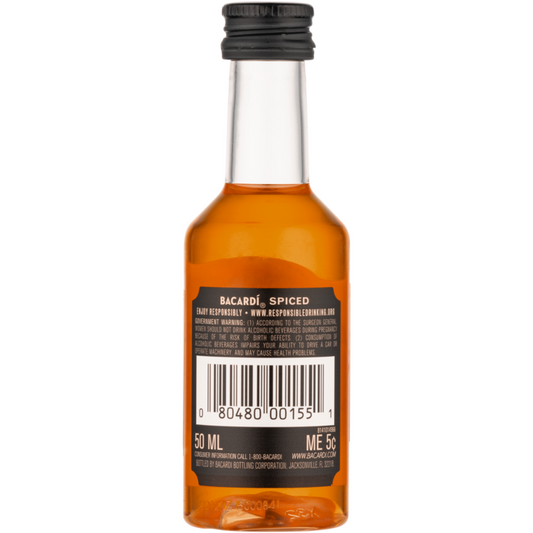 Bacardi Spiced Rum Rum Spiced 70 - 50ML - Back