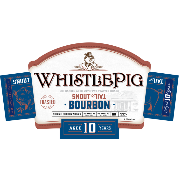 Whistlepig Bourbon Snout To Tail Toasted Barrel Aged 10 Yr 88 - 750ML - Front Label
