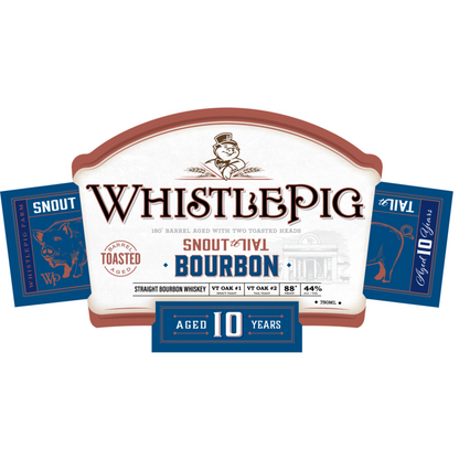 Whistlepig Bourbon Snout To Tail Toasted Barrel Aged 10 Yr 88 - 750ML - Front Label