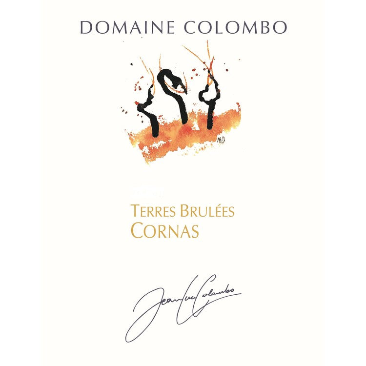 Jean Luc Colombo Cornas Terres Brulees 2021 Wood Box - 750ML - Front Label