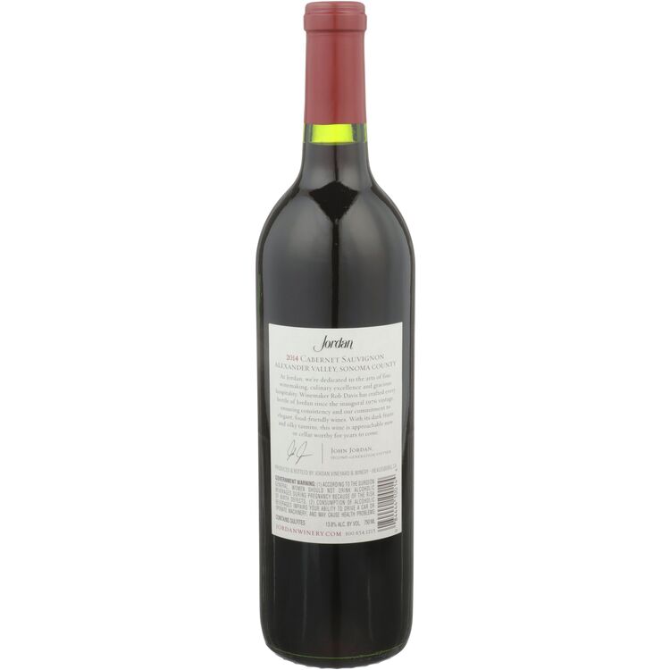 Jordan Cabernet Sauvignon Library Release Alexander Valley 2014 - 750ML - Back