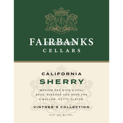 Fairbanks Sherry California - 750ML - Front Label