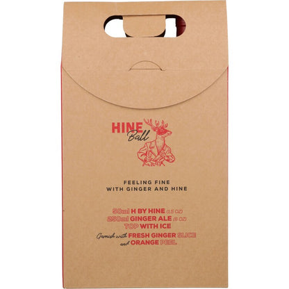 Hine Fine Champagne Cognac H By Hine Vsop 80 W/ 2 Glasses - 750ML - Back