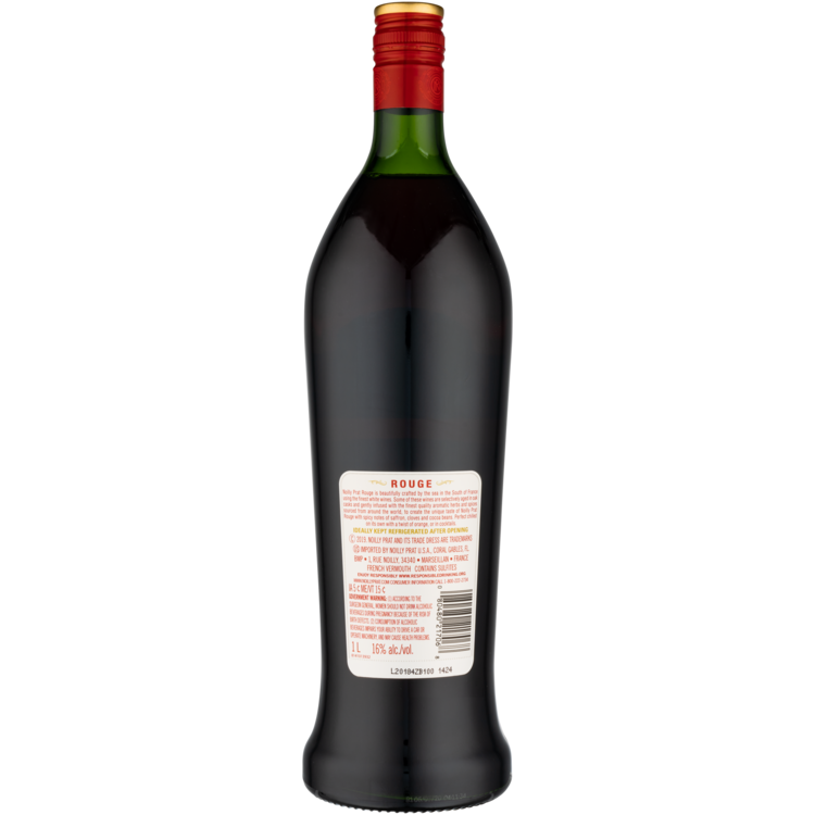 Noilly Prat Vermouth Rouge - 1.0L - Back