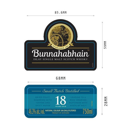 Bunnahabhain Single Malt Scotch 18 Yr 92.6 - 750ML
