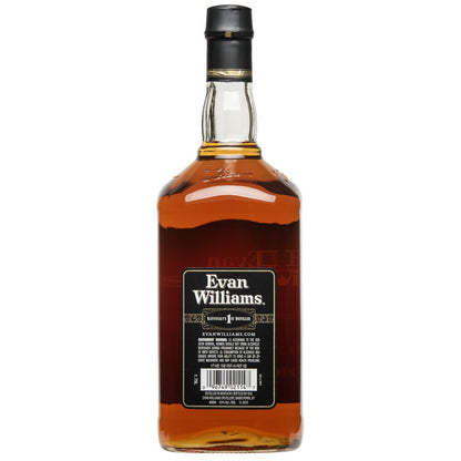 Evan Williams Straight Bourbon Black Label 86 - 1.75L - Back