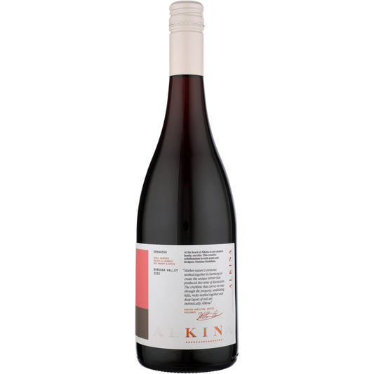Alkina Grenache Kin Greenock 2022 - 750ML - Back