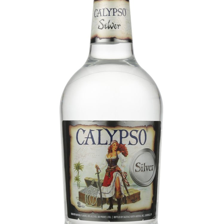 Calypso Silver Rum 80 - 1.75L - Front Label