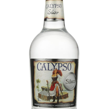Calypso Silver Rum 80 - 1.75L - Front Label