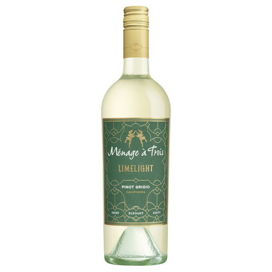 Menage A Trois Pinot Grigio Limelight California - 750ML - Front