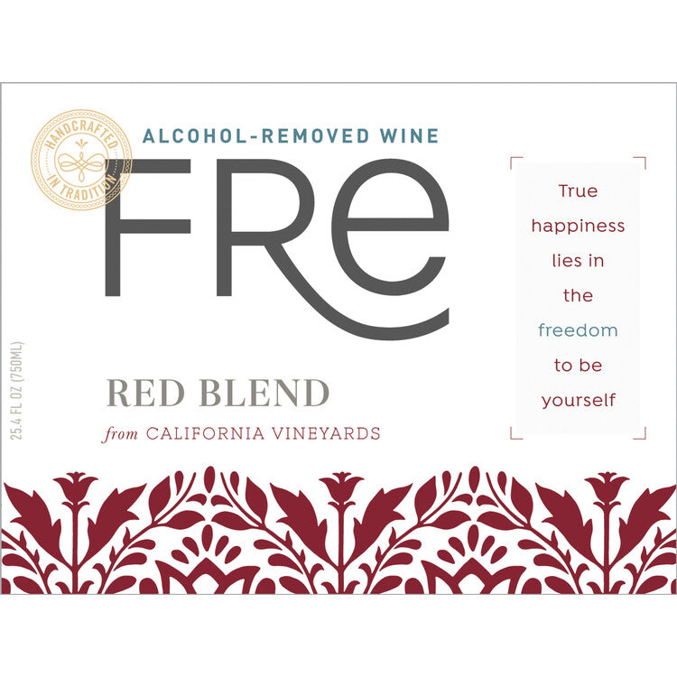 Fre Red Blend Alcohol Removed - 750ML - Front Label