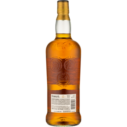 Dewar's Blended Scotch Special Reserve Blend The Monarch 15 Yr 80 - 1.0L - Back