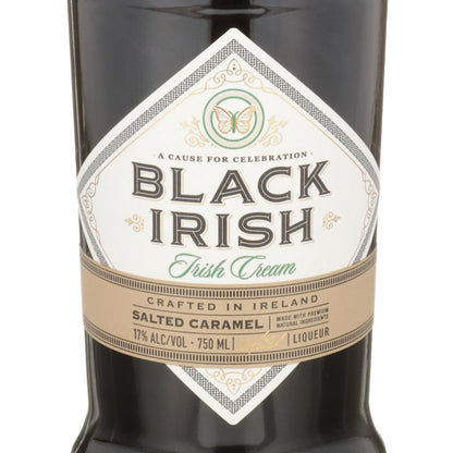 Black Irish Salted Caramel Irish Cream 34 - 750ML - Front Label