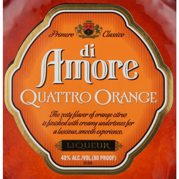 Di Amore Orange Liqueur Quattro Orange 80 - 750ML - Front Label