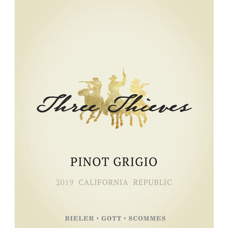 Three Thieves Pinot Grigio California - 750ML - Front Label