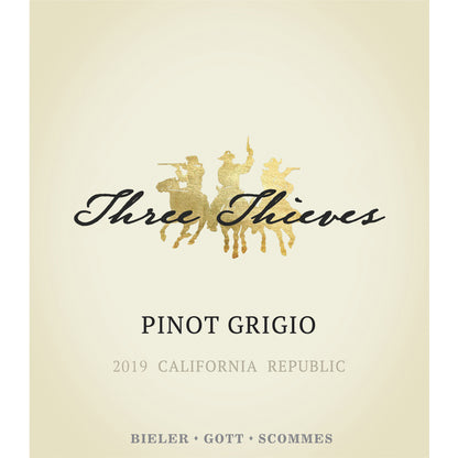 Three Thieves Pinot Grigio California - 750ML - Front Label