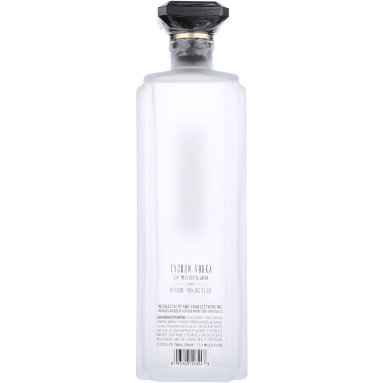 Tycoon Vodka Special 80 - 750ML - Back