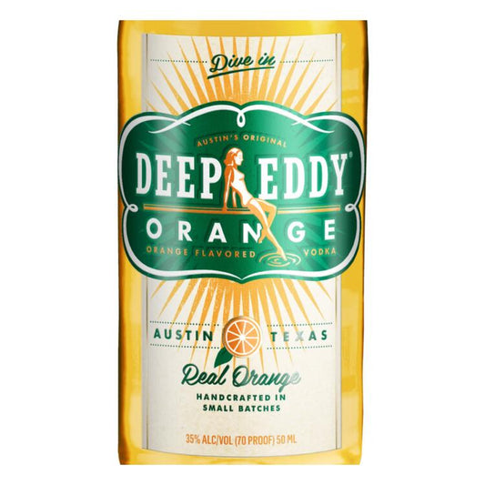 Deep Eddy Orange Flavored Vodka 70 - 50ML - Front Label