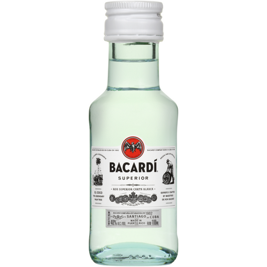 Bacardi Light Rum Superior 80 - 100ML - Front
