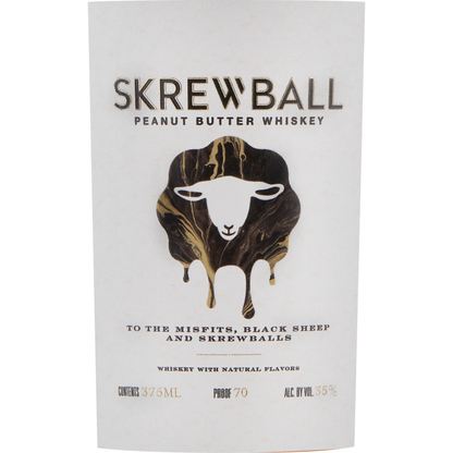 Skrewball Peanut Butter Flavored Whiskey 70 - 375ML - Front Label