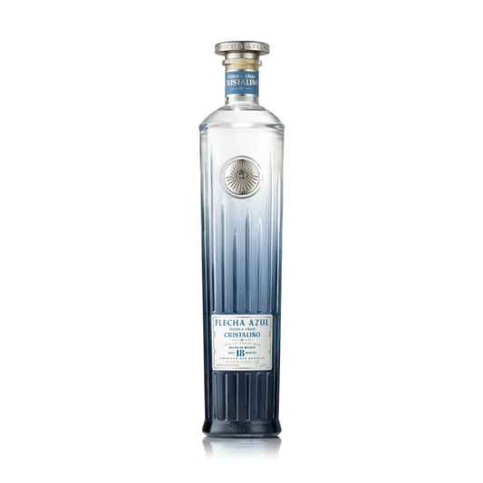 Flecha Azul Tequila Anejo Cristalino Aged 18 Months 80 - 750ML - Front