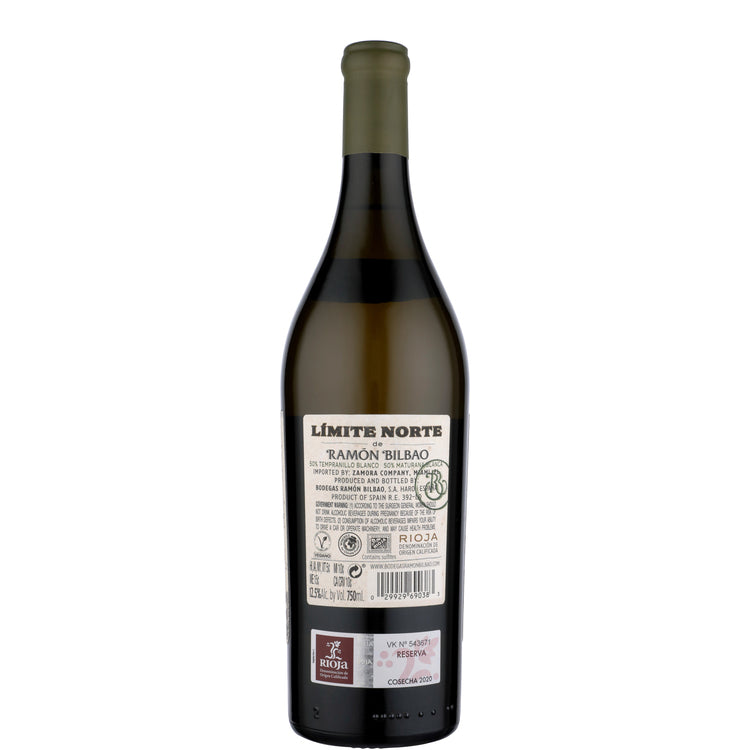 Ramon Bilbao Rioja Blanco Reserva Limite Norte Tempranillo/Maturana 20 - 750ML