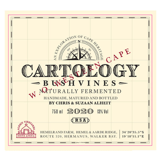 Alheit Vineyards Chenin Blanc/Semillon Cartology Bush Vines Western Ca - 750ML