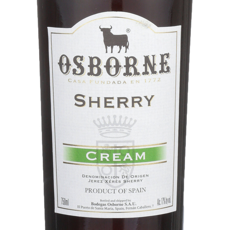 Osborne Sherry Cream - 750ML - Front Label