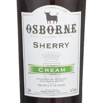 Osborne Sherry Cream - 750ML - Front Label