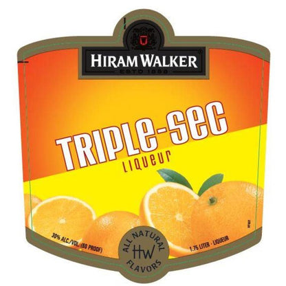 Hiram Walker Triple Sec 60 - 1.0L - Front Label