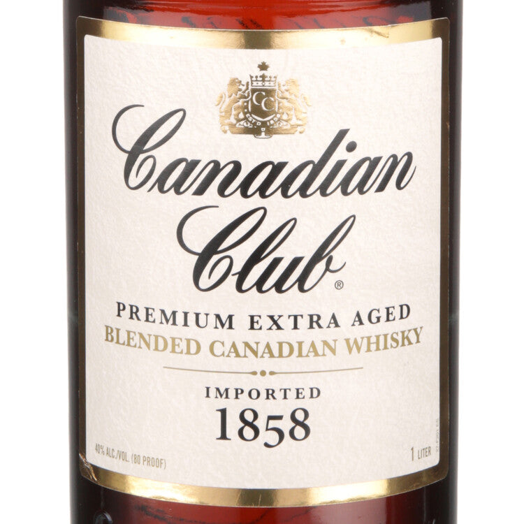 Canadian Club Canadian Whisky 80 - 1.0L - Front Label