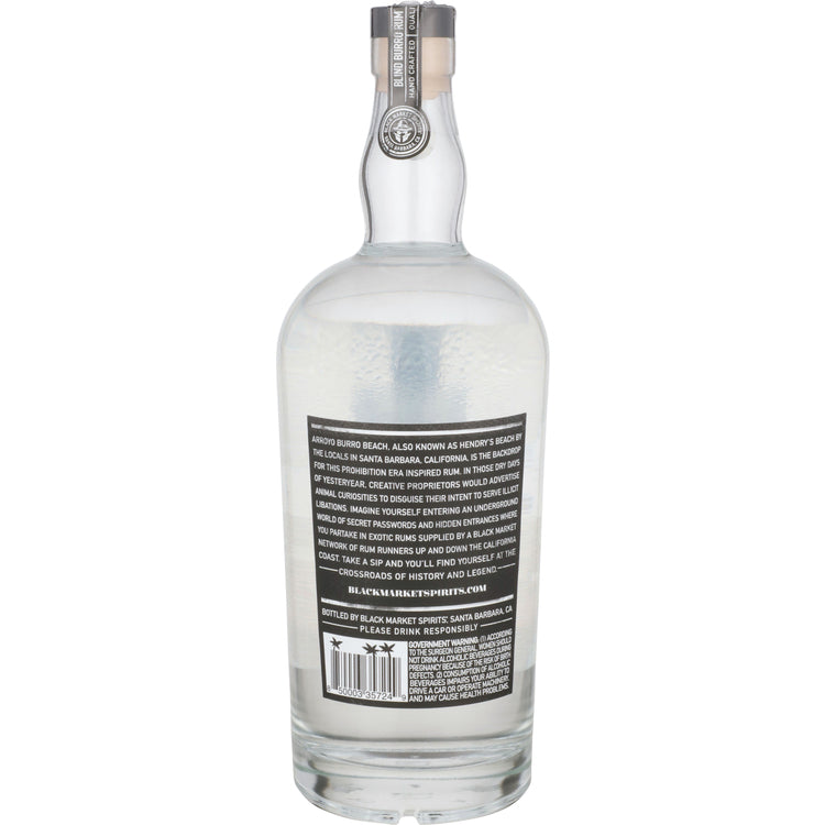 Blind Burro Light Rum 80 - 1.0L - Back