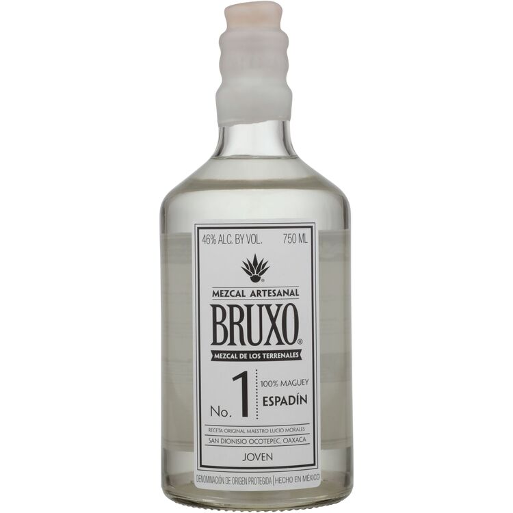 Bruxo Mezcal Artesanal Joven No. 1 Espadin 92 - 750ML - Front